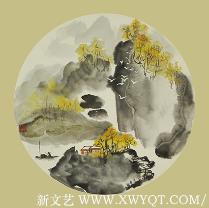 梁雅静作品 《渡口》